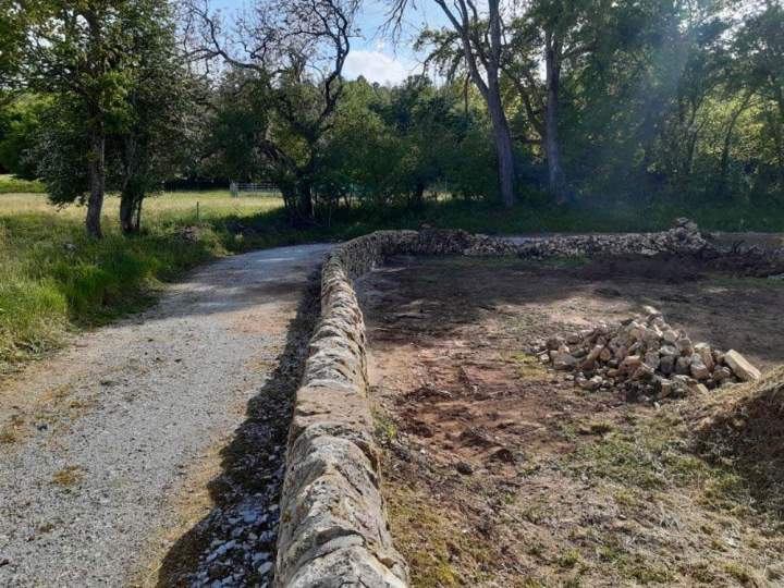 Pose de dalles terrasse Cazals