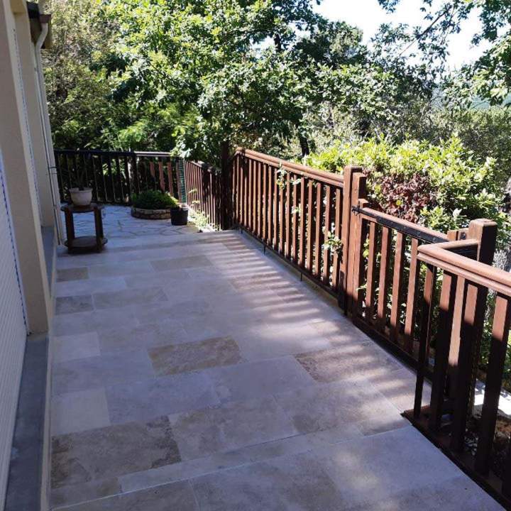 Pose de dalles terrasse Cazals